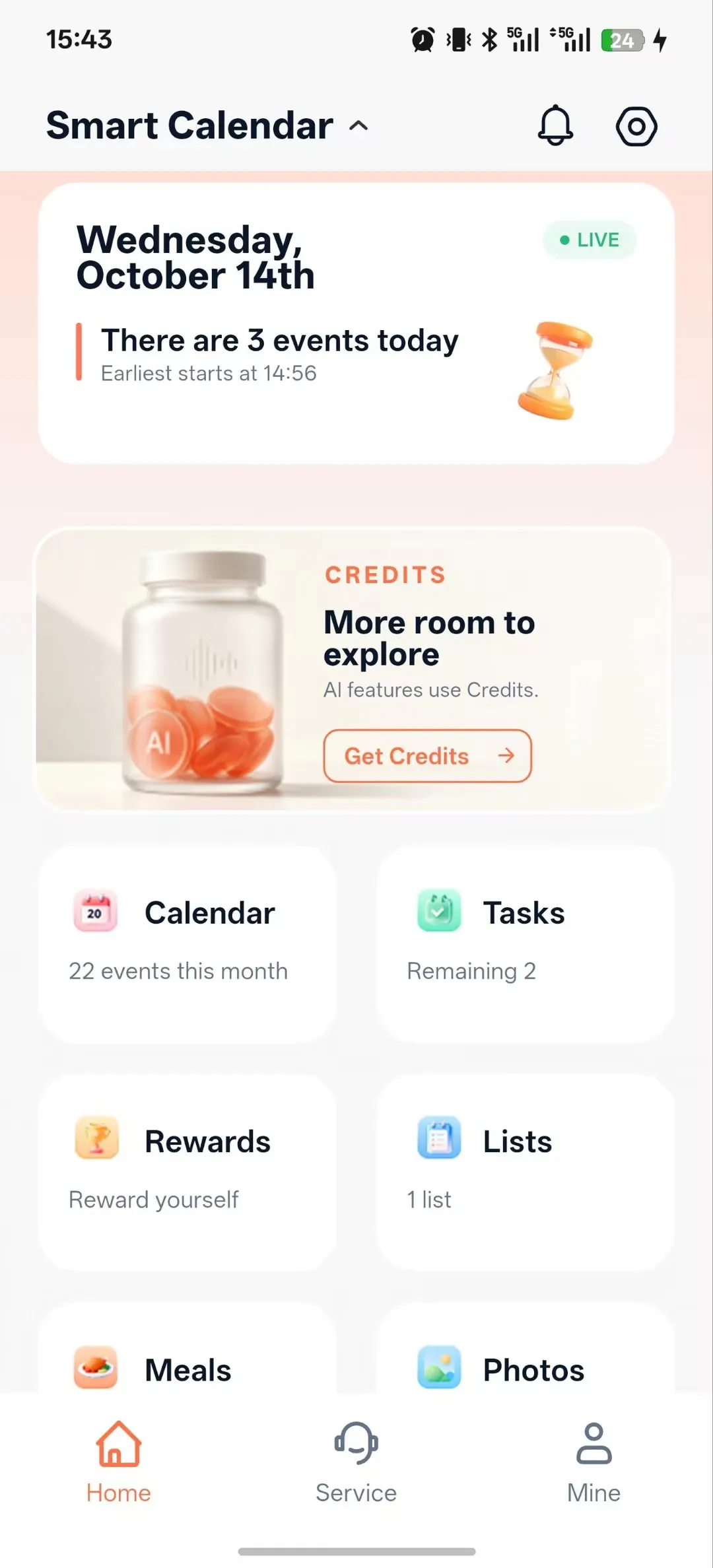 App Mobile · Sincronizzazione Remota e AI Credits