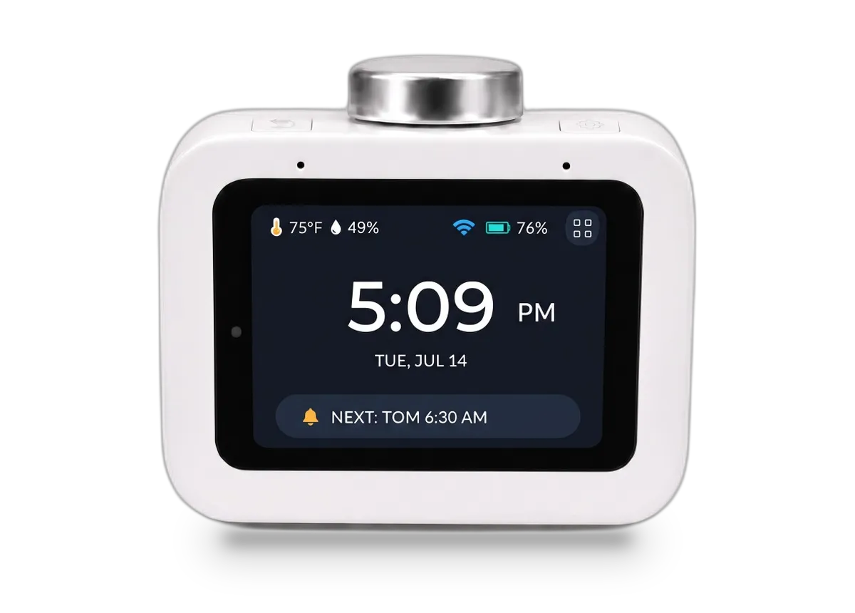 AI Emotive Pet Smart Clock Studio Photo