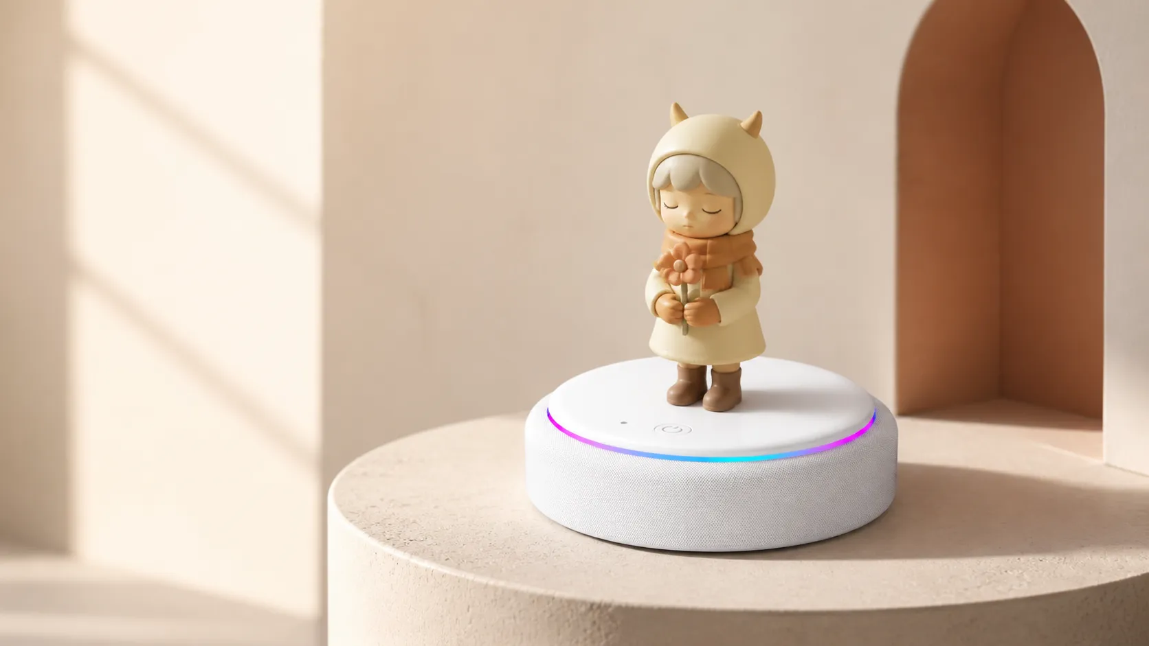 AI Figurine Interactive Base with Character Collectible