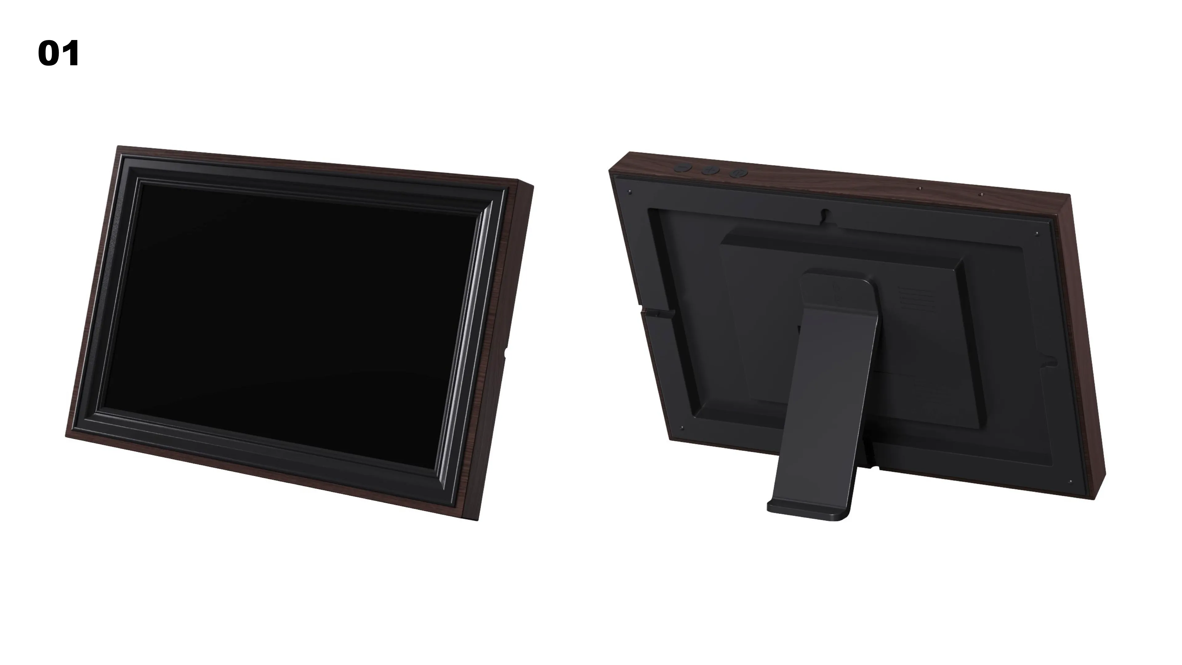 #01 - Classic Dark Walnut & Matte Black Inner