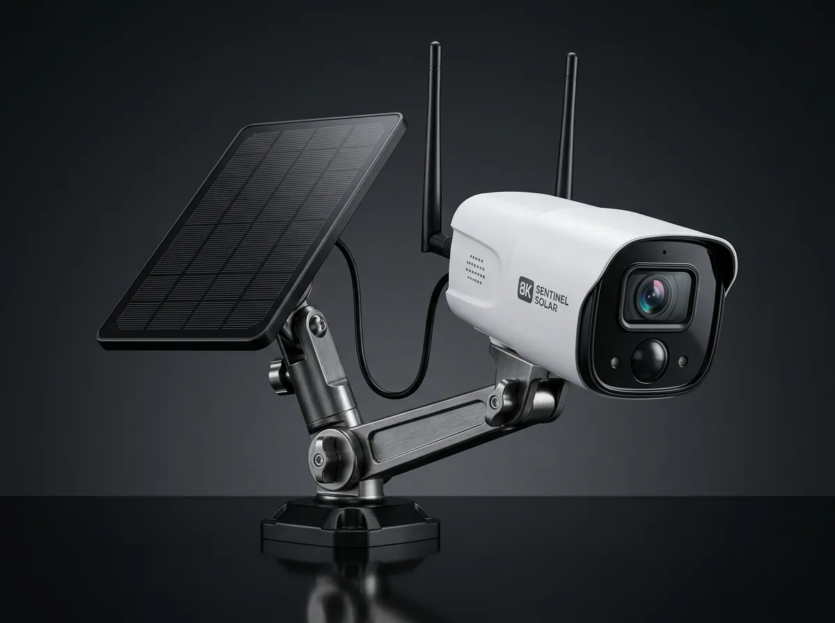 Solar-Powered Outdoor Wireless Camera